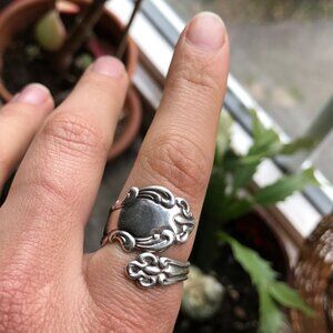 Vintage Sterling Silver Spoon Ring
